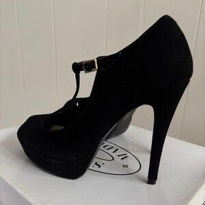 Steve Madden 'Issabell' Suede Mary Jane Platform Heels Size 7.5
